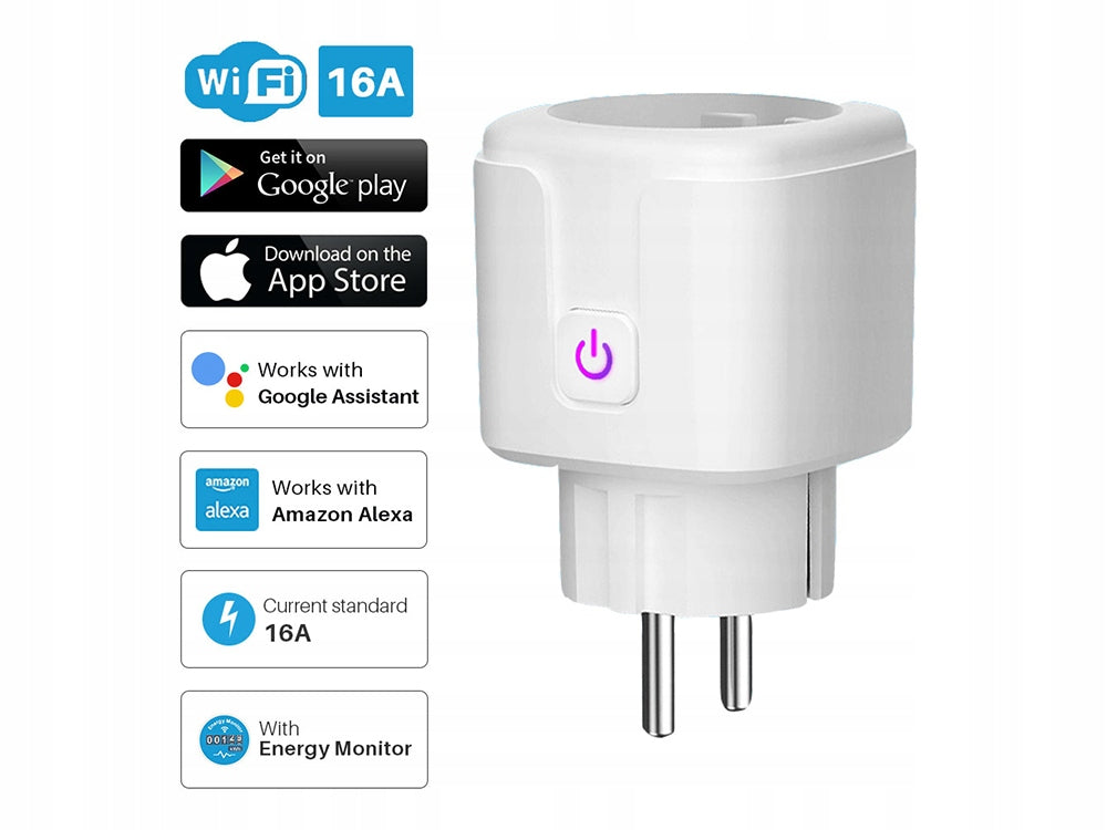 Priza inteligenta Wi-Fi, Zola®, monitorizare cosum energie, control de la distanta cu aplicatie SMART LIFE,plastic, 3680W, 250V, 50x80mm, alba Priza inteligenta Wi-Fi, Zola®, monitorizare cosum energie, control de la distanta cu aplicatie SMART LIFE,plastic, 3680W, 250V, 50x80mm, alba